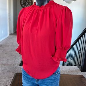 Who What Wear top size medium color red